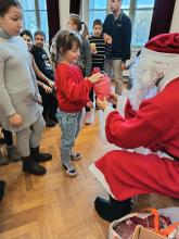 A Mikulás a gyerek-istentiszteleten