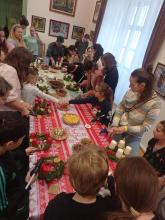 Adventikoszorú-készítés