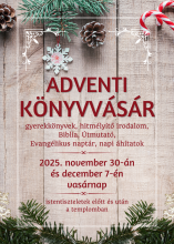 Adventi könyvvásár