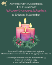 Adventikoszorú-készítés