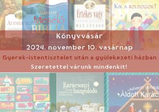 Gyerek-istentiszteleti könyvvásár novemberben