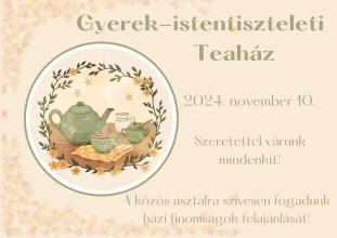 Gyerek-istentiszteleti teaház novemberben