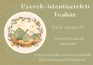 Gyerek-istentiszteleti teaház októberben