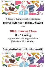 Kedvezményes ruhavásár