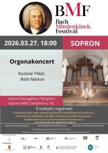 Orgonakoncert a Bach mindenkinek fesztivál keretében