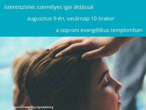 Személyes igei áldás augusztus 9-én
