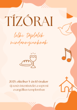  „Tízórai” – lelki táplálék mindannyiunknak istentisztelet októberben